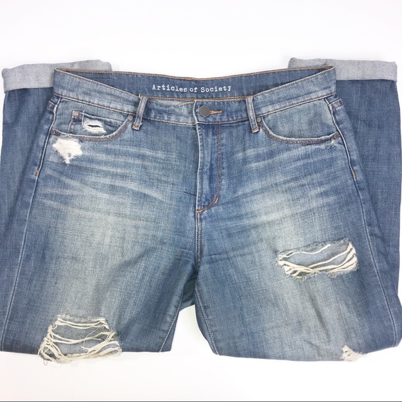 Articles of Society Carrie Relax Crop Hayes Jeans - Picture 3 of 7